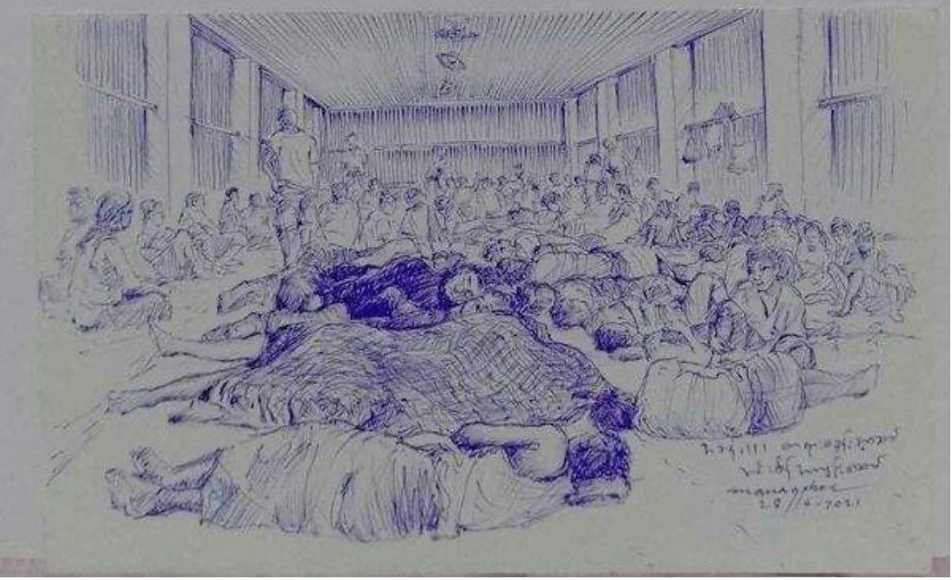 BombWinni's tweet photo. Nothing Human Right in Insein Prison Myanmar.Please UNHRC help Burmese people ���😭 https://t.co/0AAYeC4DxK