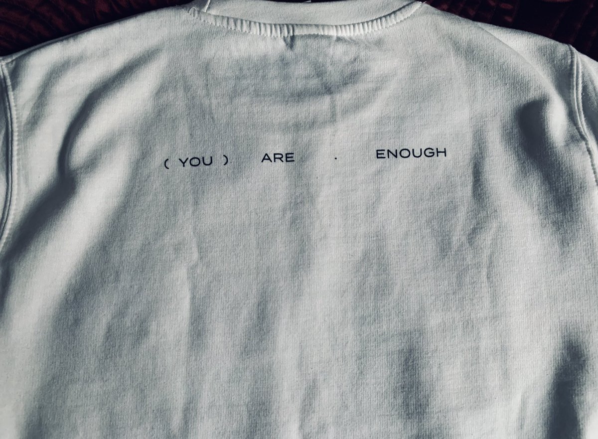 SarahLowesED's tweet photo. I recently lost a much loved friend to suicide. It’s hard to know what to do in the aftermath as I can’t make it better for him or for me 😔 It felt right tho to support this campaign by @suicideandco However you are feeling about yourself today please know #youareenough 🥰❤️🥰 https://t.co/fMeG6uFMPq