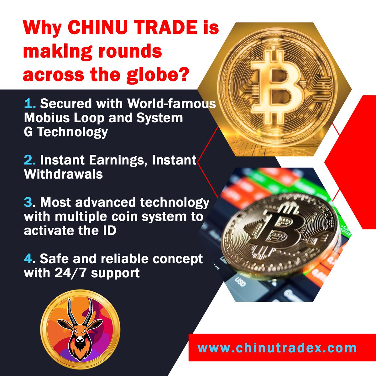 ChinuTrade's tweet photo. You can earn as many Bitcoins with us as you want ✅
Do you also want to earn Bitcoins? Join us today!!!
CHINU TRADE
https://t.co/7xzKM2EjXp
#chinutrade #trade #trading #bitcoin #cryptotrading #investment https://t.co/XmICQdOkSi