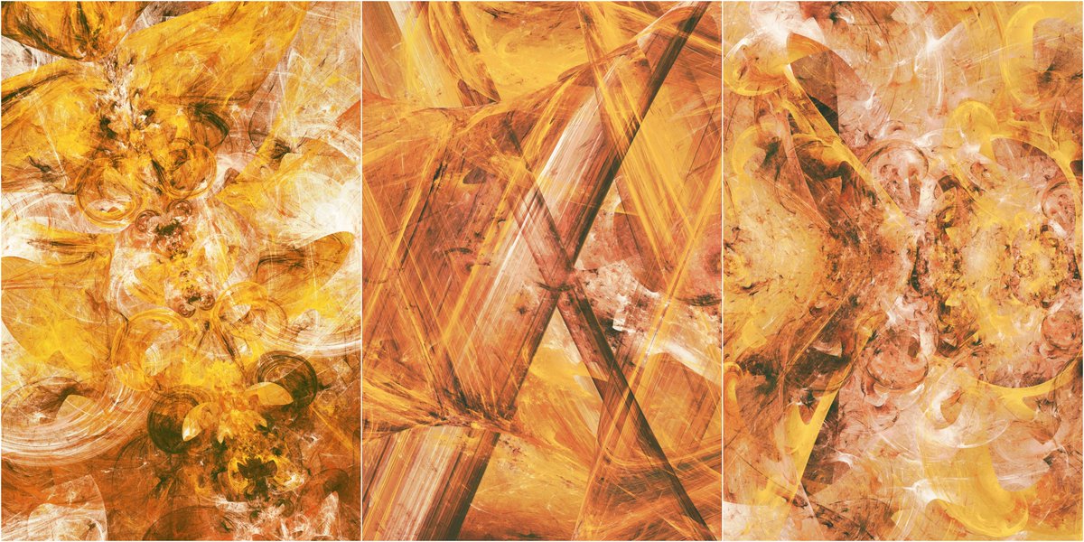 Finally decided to mint some pieces from my 'shades of gold' collection, exploring the intricate patterns created with fractals in a gold palette.
RTs are appreciated 💛🙏
See link 🔗 in bio and below.