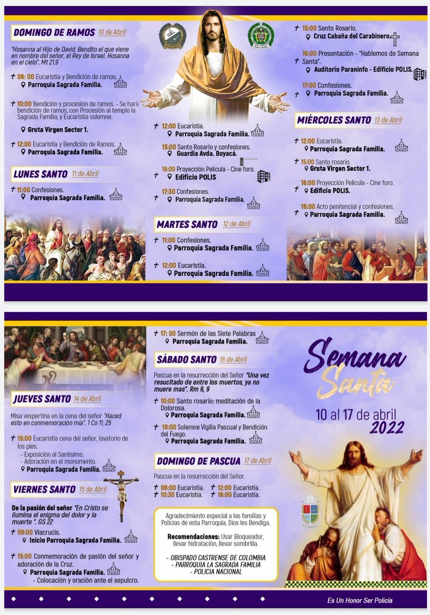 PosgradosPonal's tweet photo. #RecomendadoESPOL nuestra iglesia "La Sagrada Familia" anuncia el cronograma de las actividades previstas para esta Semana Santa.

Programate para disfrutar de estas fiestas santas👇 https://t.co/r3i5K5KlKU