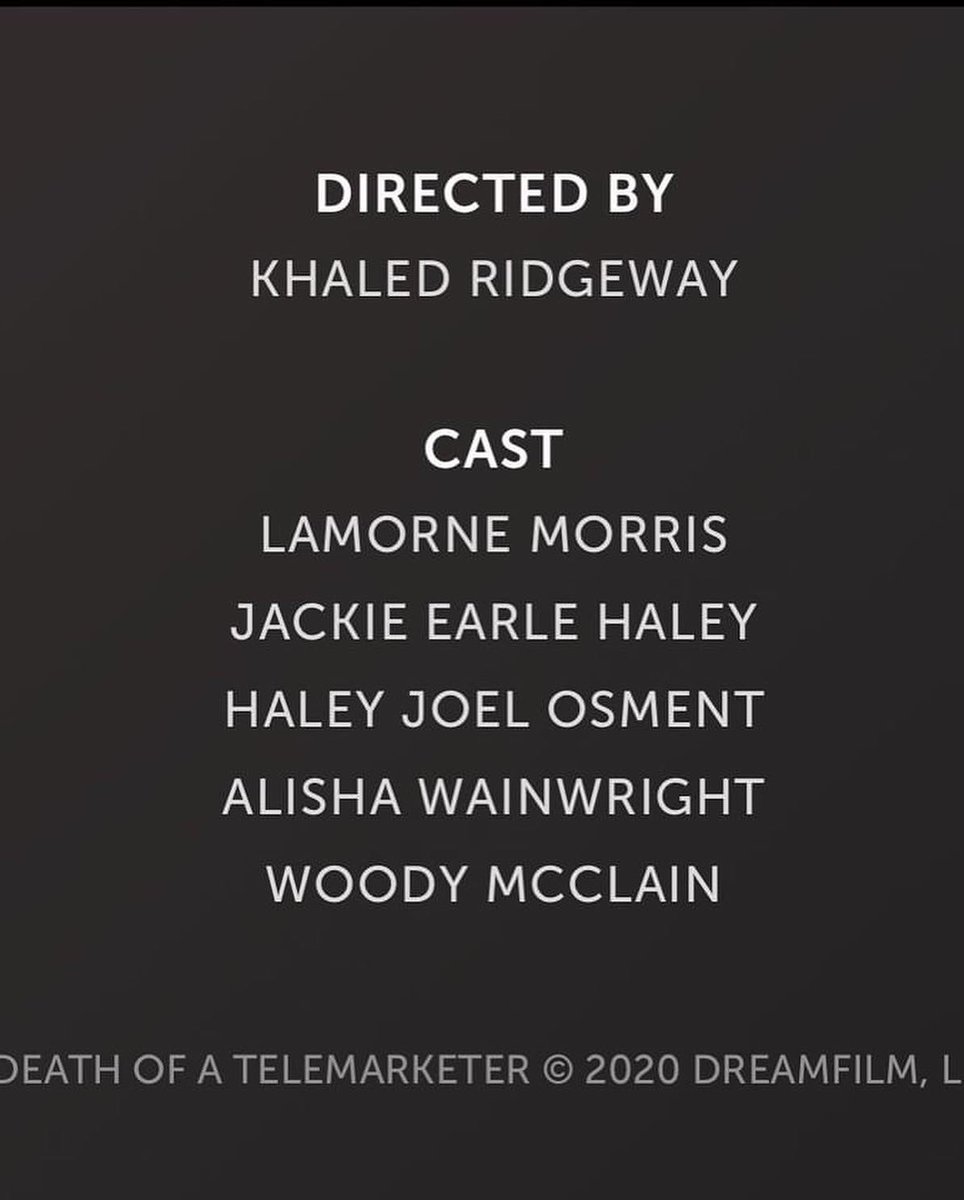 WCfilmtveditor's tweet photo. #deathofatelemarketer is
NOW PLAYING on @starz #congratulations to everyone involved. I had a blast #editing the #film & I’m a Co-Exec. Producer 🙌🏽
#starz #lamornemorris #jackieearlehaley #haleyjoelosment #woodmcclain #alishawainwright #editor #filmtveditor #movie #letsgo https://t.co/AYyXQmWYc7