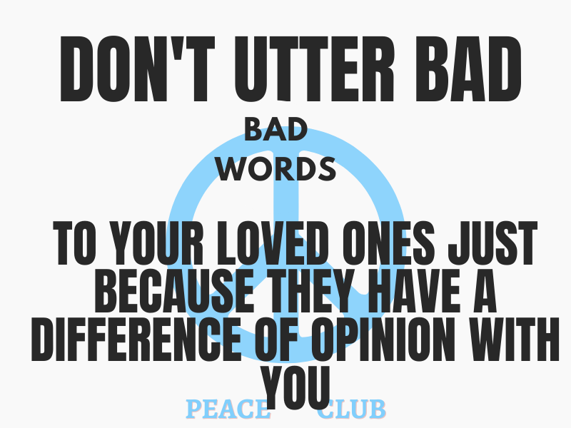 PEACECLUB4's tweet photo. It's not okay to say unpleasant words to your loved ones just because they don't support the political party you support.
It's just not okay.
Try to behave sanely.
#Nonviolentcommunity #ImranRiazKhan  #ImranKhanVsWesternSlaves #imrankhanPTI https://t.co/5wL9oCrn3O