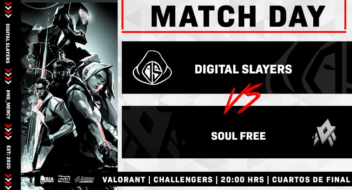 MATCHDAY 🚨🚨🚨

Hoy nos jugamos el pase al closed de la #VCTLatam 

Mandemos buenas vibras para que los chicos den este último gran paso❤️💪

Vamos chicos hoy es todo o nada, se puede ❤️🔥

🆚 <a href="/SoulFreeLatam/">Soul Free</a>
⌚ 8 PM
📺 Off Stream

#NoMercy ❌❌