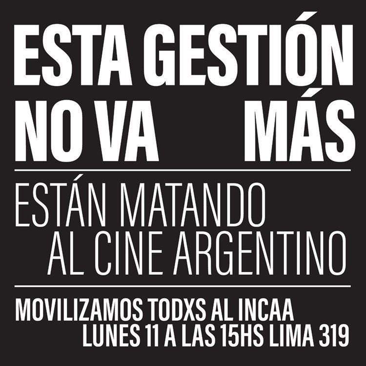Ayuden a difundir!
Están matando al cine argentino.