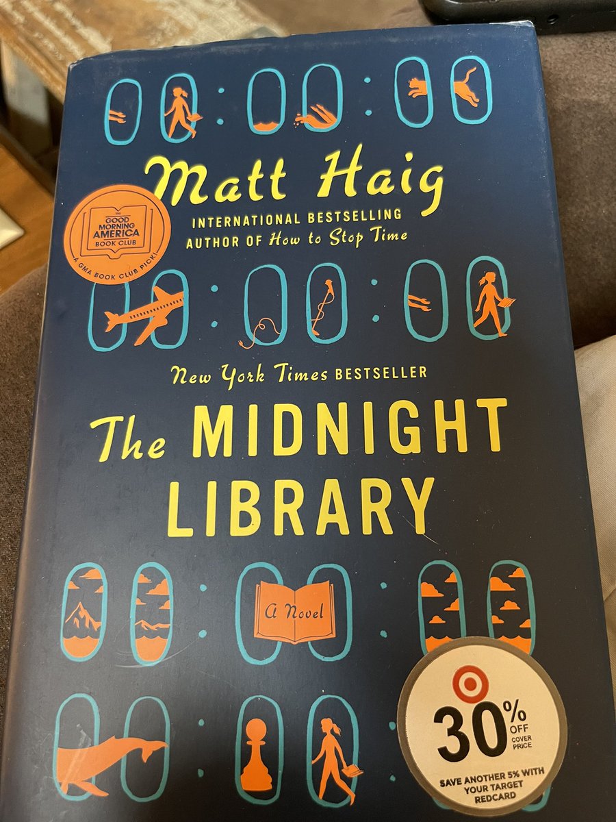 kopsahl's tweet photo. Time to crack open a book…been listening to audio a lot lately because I spend 2 hrs a day during the week in the car…really enjoy the moments I can sit down and read. #tbrpile #booknerd @matthaig1 #themidnightlibrary https://t.co/xw9frSAgwW