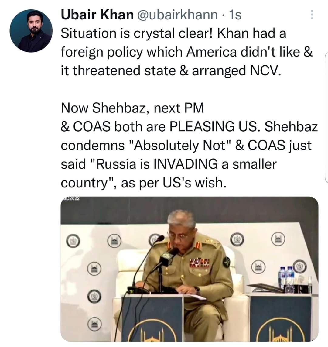 iam_danial_'s tweet photo. Si when will he talk about US and israel invasion in libiya iraq sham and palesrine.
#BajwaSurrender https://t.co/A6KamNyCKb