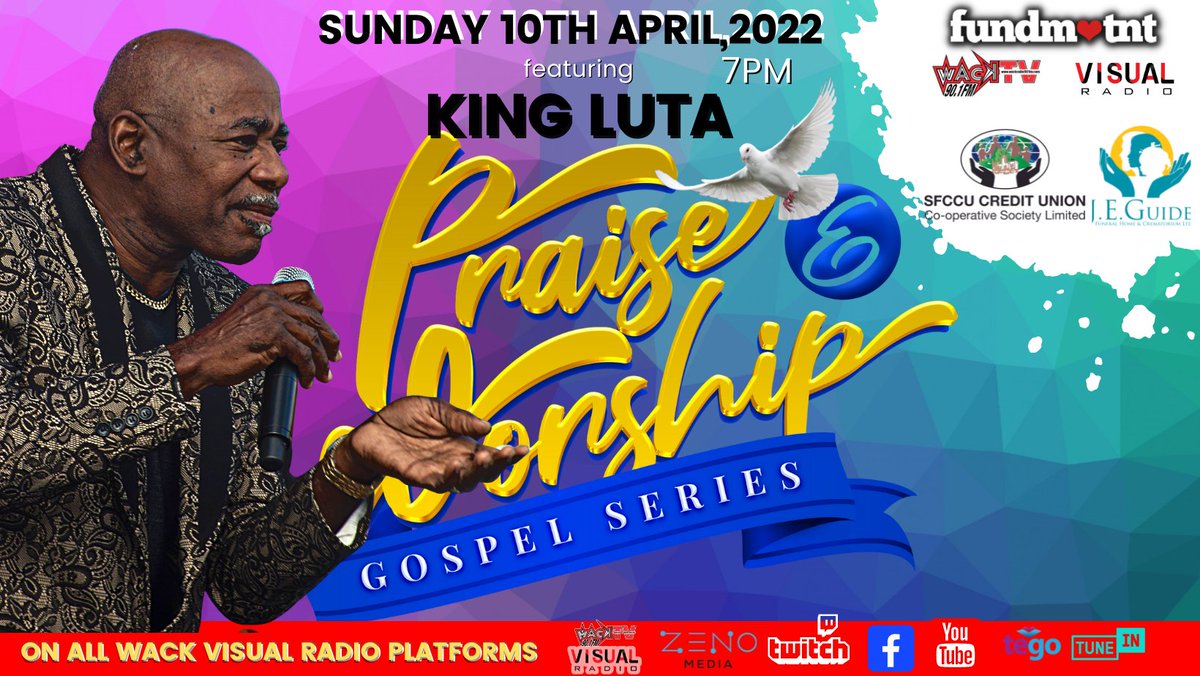 Wack901FM's tweet photo. Don’t miss WACK's praise and worship, concert serie 🚨 Streaming live at ALL WACK 90.1FM audio-visual platforms. The talented and iconic King Luta 😎

#trinimusic #caribbean #culture #artistry #arts #roots #gospel https://t.co/9LfljYfFc1