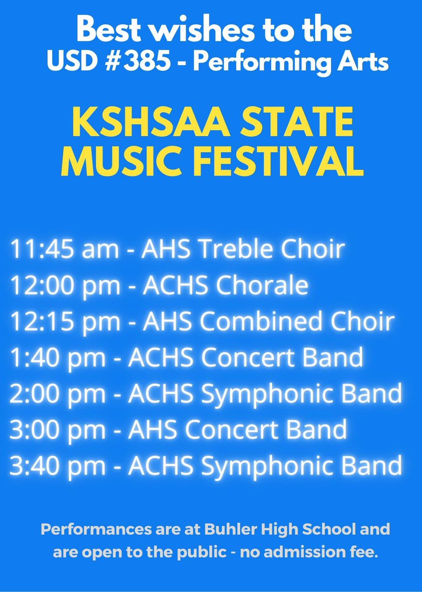 Good luck to all!! <a href="/trojanchoirs/">AndoverTrojanChoirs</a> <a href="/JAGUAR_BANDS/">AC Jaguar Bands</a> <a href="/andvrcntrlchrs/">AndoverCentralChoirs</a>