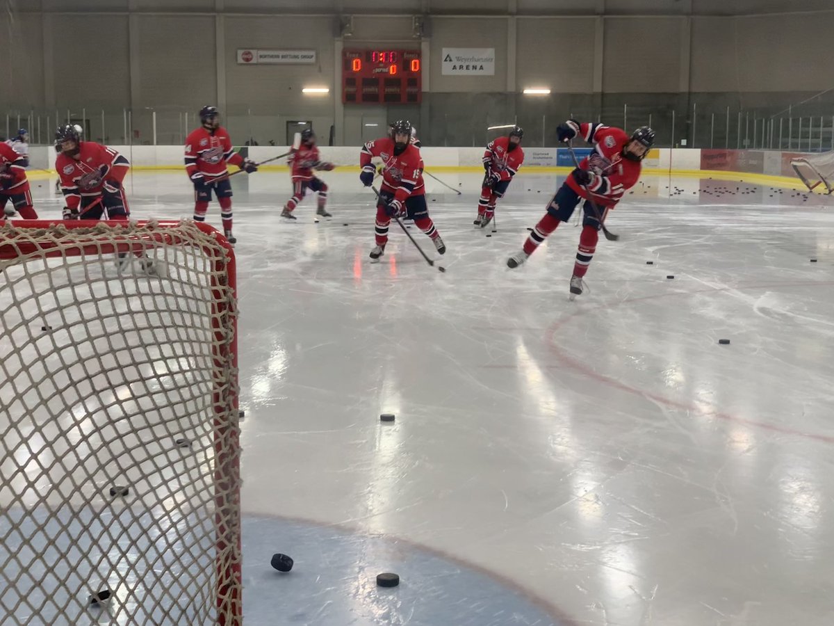 Warmies for the final are happening right now!  Let’s go CAC!!! #cachockey