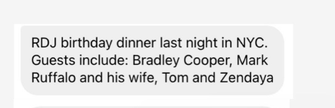 THEY BOTH CELEBRATED RDJ BIRTHDAY IN NYC