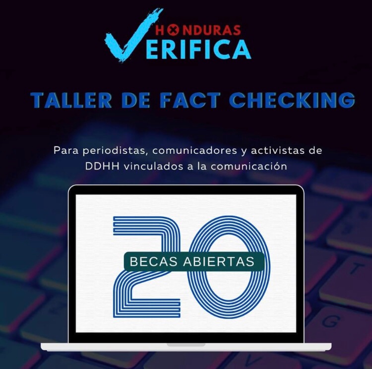 HondurasVerif's tweet image. ¿Eres periodista o comunicador social?  Esto te interesa👇🏼
 #HondurasVerifica ofrece 20 becas para el primer taller de #FactChecking en #Honduras.
 
✅Inicio 19 de abril  8:00 am

📆 Fecha límite para aplicar: 12 de abril de 2022. 

☑️ Inscripciones 👇 bit.ly/3N9HMc6
