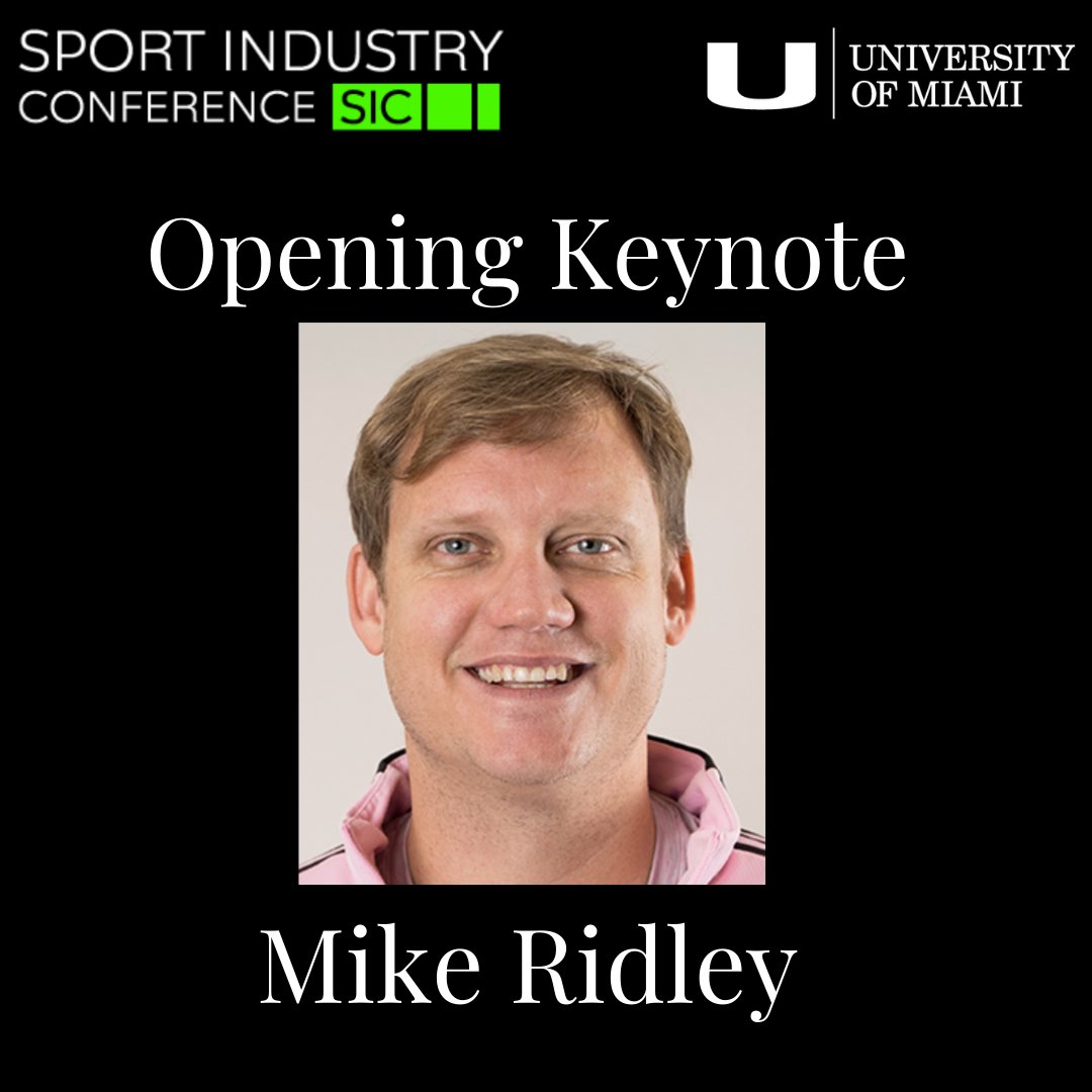 We're so excited to announce that Mike Ridley, SVP Brand and Marketing, is the 2022 Opening Keynote!! #Umiamisic #SIC2022