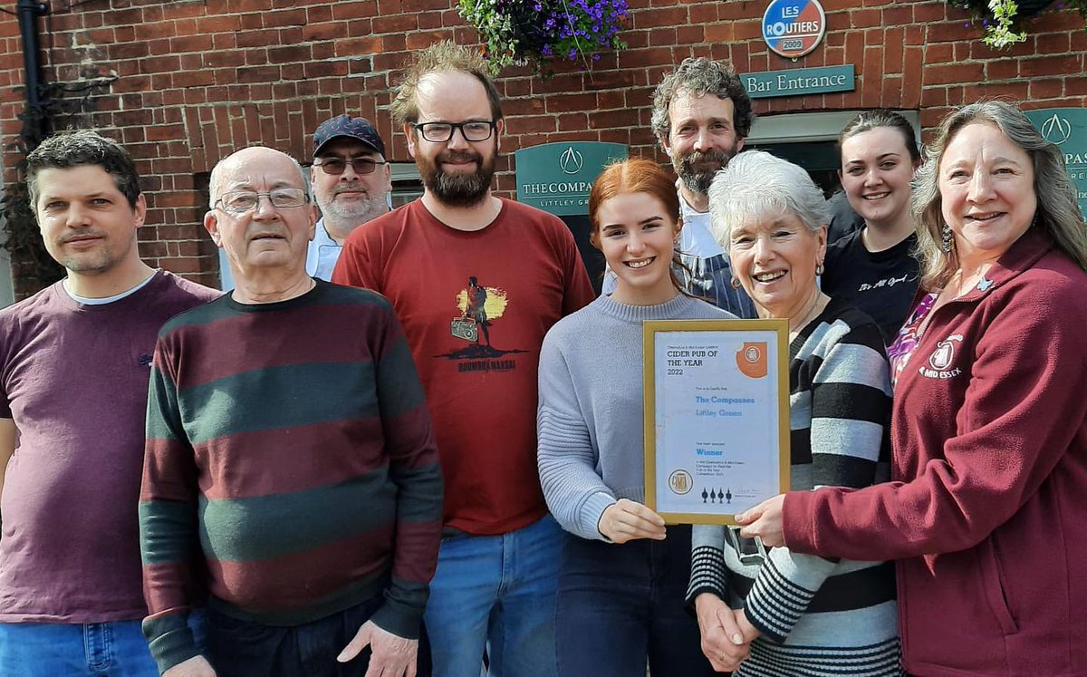 Chelmsford &amp; Mid-Essex CAMRA #Cider Pub of the Year! #essexcider

 #CheersChelmsford🍻
🍺♥️

#Chelmsford
#Essex
#pubs