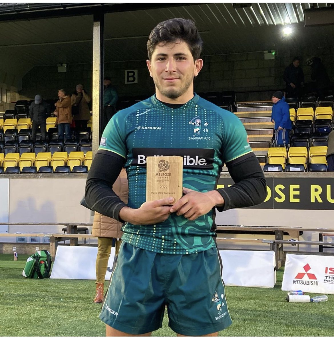 The Oak &amp; Black player ayer en el torneo de Melrose 7’s
Enhorabuena Miguel Reina!! 
📸 <a href="/oakandblack/">Oakandblack</a> 
#cincuentenariociencias #rugbysevilla #empujaciencias