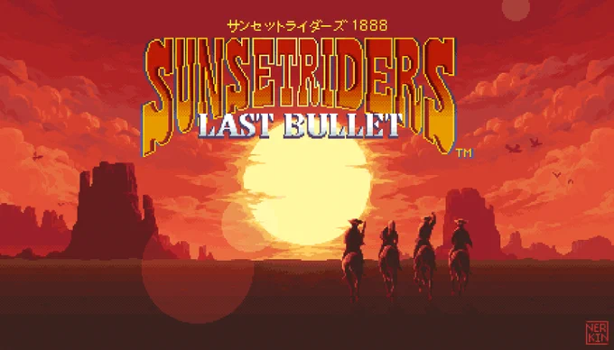 Sunset Riders remade #pixelart #ドット絵 #konami #sunsetriders 