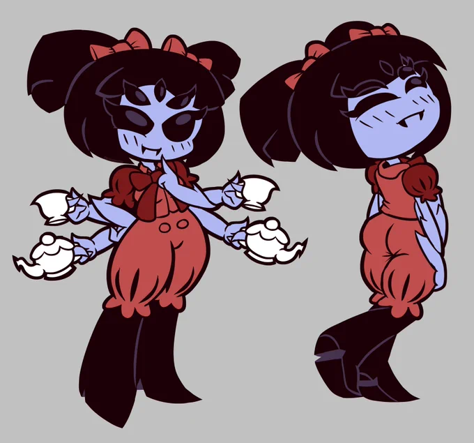 Here's #Muffet from #Undertale, she's one of my favoritesss 