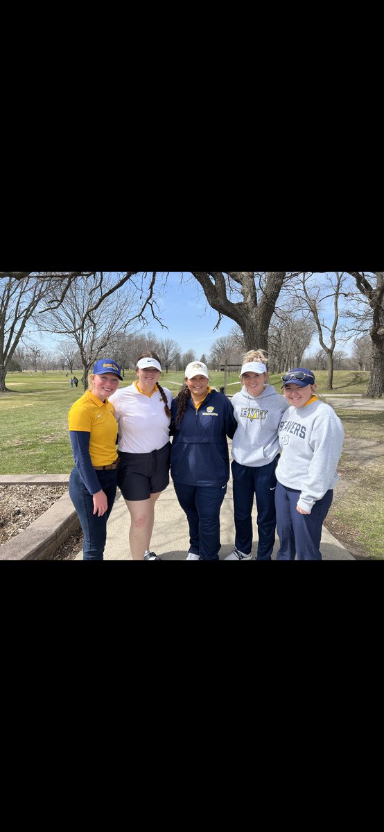 BVU Women’a Team improves by 14 Strokes in Rd. 2 of the Iowa Central Invite. Lead by Junior - Cara Kempadoo again with an Eagle Hole out from 125 ⛳️👊🏻