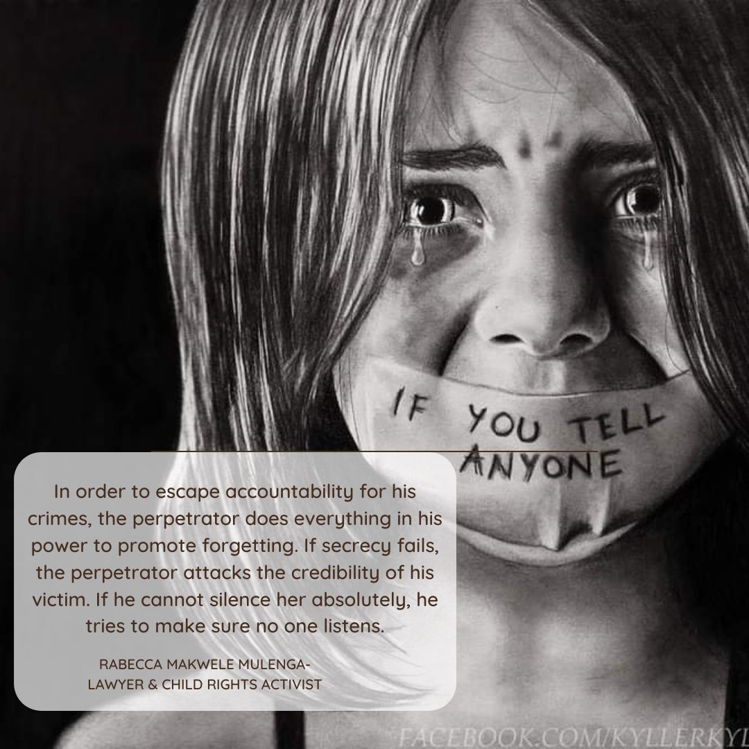 📌 In order to escape accountability for his crimes, the perpetrator does everything in his power to promote forgetting. If secrecy fails, the perpetrator attacks the credibility of his victim. If he cannot silence her absolutely, he tries to make sure no one listens.