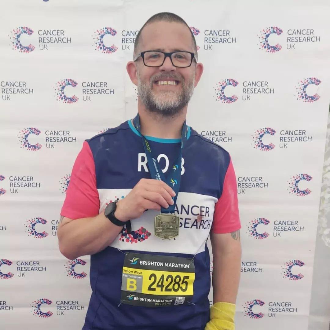 Huge congratulations to our Rugby coach Mr Hill for completing the Brighton Marathon today in aid of Cancer Research UK, we are very proud of you for achieving your goal! 🤩👌🏼💪🏼