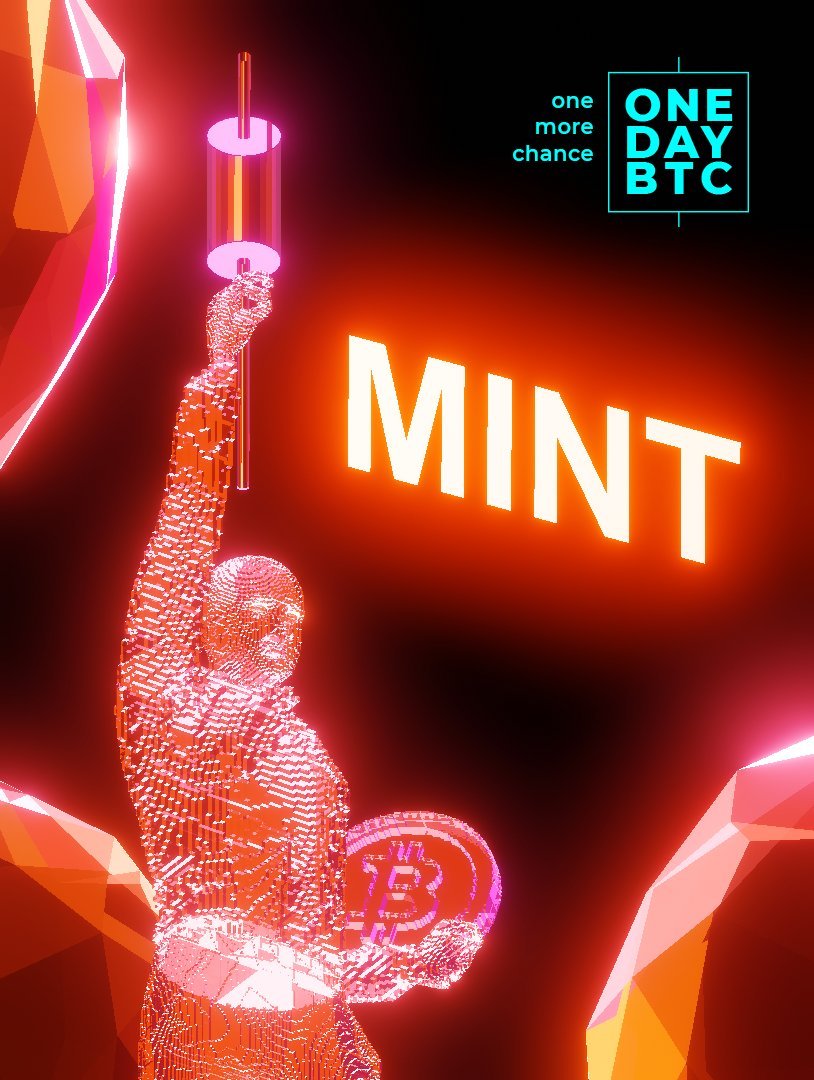 Hurry up to become an early owner of a moment in time of one day of bitcoin 2010!
⛏️⛏️⛏️ 👉onedaybtc.io

#MINT #MINTNOW #MintOfTheDay #Bitcoin  #onedaybtc #NFT #NFTMinting #NFTMintAlert