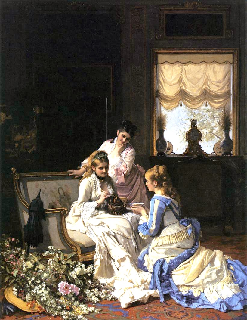 Ericka1848's tweet photo. ➡️Femme écrivant une lettre.
➡️Les primeurs au printemps, par Charles Baugniet (1814-1886). https://t.co/HtKIhlul5Y