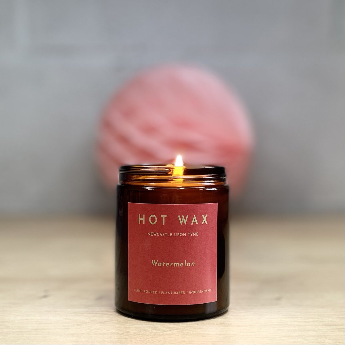 Our new Watermelon scented candle is on sale now. 
hotwax.shop