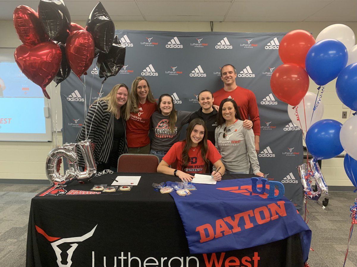 What a busy month for <a href="/LW_wBB/">Lutheran West Women's Basketball</a>. Incredibly proud of theses two signing their acceptance letters! We have a college basketball player and a college high jumper on our hands. Thanks for all you have done for our basketball program! 🤘🏽✈️ 🐦