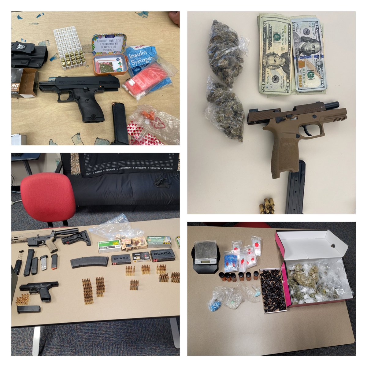 After a productive week of making several arrests for Aggravated Assault, Aggravated Robbery, UCW, UPF, marijuana, PCP, Oxycodone and cocaine… time to start all over…