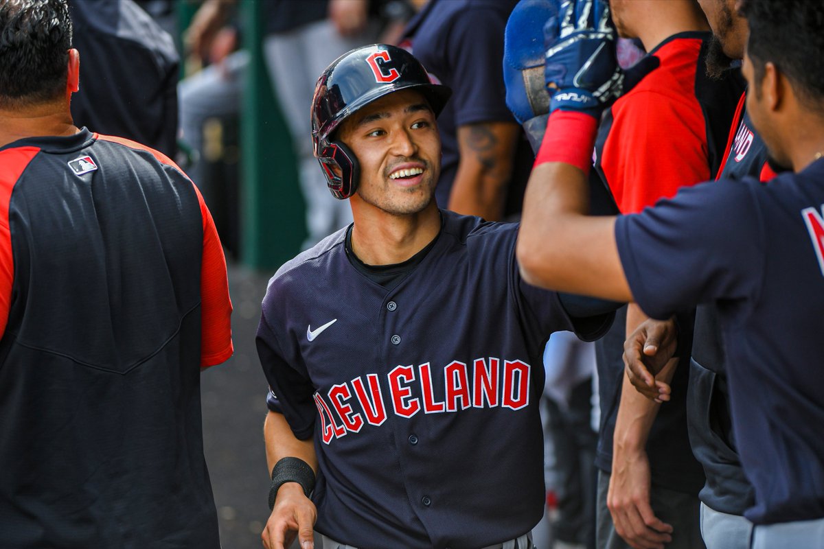CleGuardians's tweet photo. In ~3 games, Steven Kwan is 7-9 with 3 walks and an OBP of .833.

Is it too early to ask if he's the greatest baseball player of all-time?

#ForTheLand https://t.co/L1EHuZXjV5