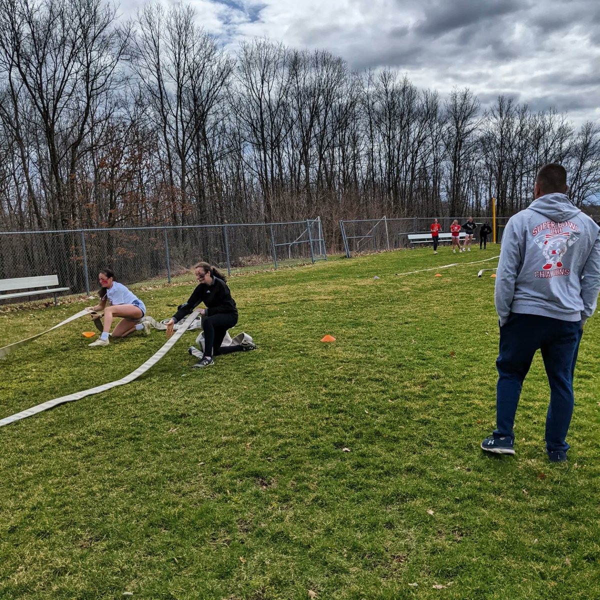 Annual firefighter workout with FF Schaeffer <a href="/kschaeff10/">Kyle Schaeffer</a>. Workout promotes competition, communication, and team work! 💪🏼🚒🔥

#SHSSoftballFamily