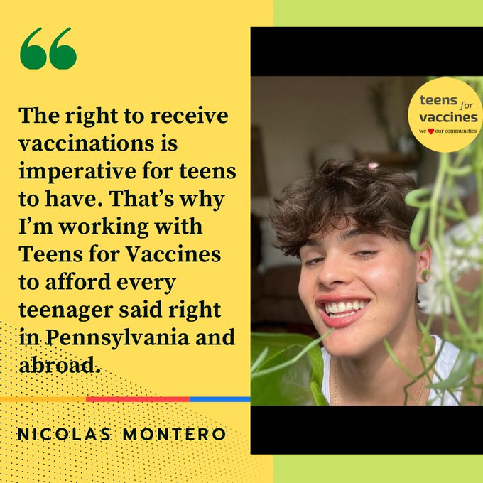 Our episode with Nico is out! Thank you <a href="/nicomontero444/">Nico Montero</a> and <a href="/teensforvaxx/">Teens for Vaccines</a> for sharing your story and helping teens access the facts on vaccination. The kids will show us the way! 

#WhyIVax #IVax2Protect #TeensForVaccines #BacktotheVax #Tweetiatricians

anchor.fm/backtothevax/e…