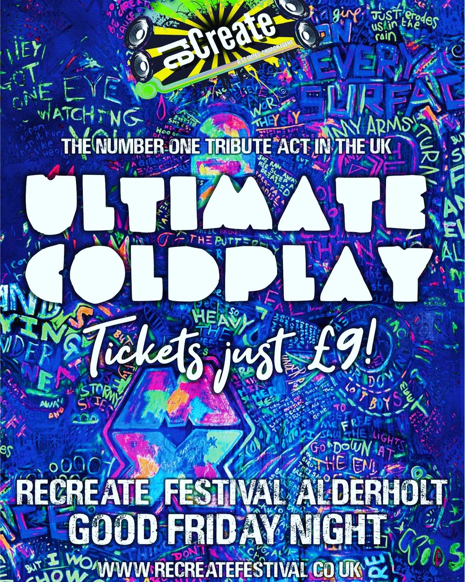 This Friday 15th April we’re coming to Alderholt Recreate Festival 😎👍