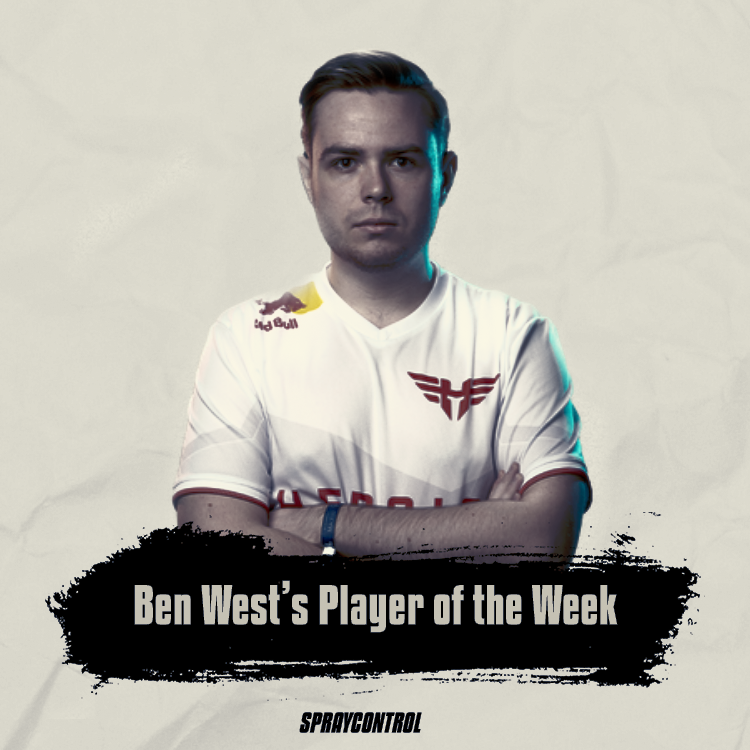 spraycontrolcs's tweet photo. 🖊️ It's Sunday, and it's time for our #PlayeroftheWeek , brought to you by Spraycontrol's @ben__west !

This week, @SjuushCSGO 's clutches and consistency wins him the achievement!

#counterstike #esports #csgo https://t.co/xO30BBJotg