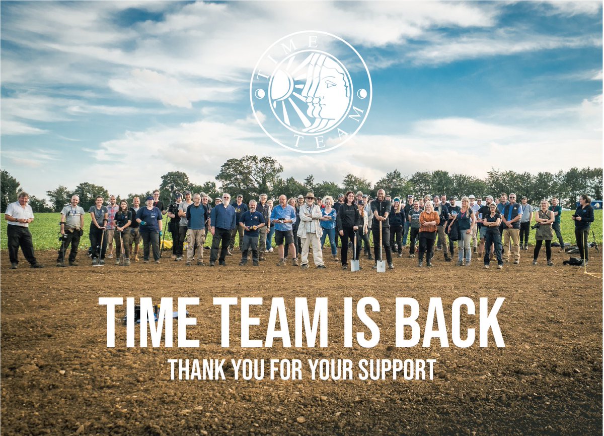 thetimeteam's tweet photo. We've done it! Time Team's next new dig is now up! Watch our incredible 3-part Roman Villa excavation in Oxfordshire here:

Day 1: https://t.co/M3UPsPbSyr 
Day 2: https://t.co/kBhRnZmsLt
Day 3: https://t.co/9LfkK5MOI6

#TimeTeamIsBack #TimeTeam #Archaeology https://t.co/9paoBFtCh8