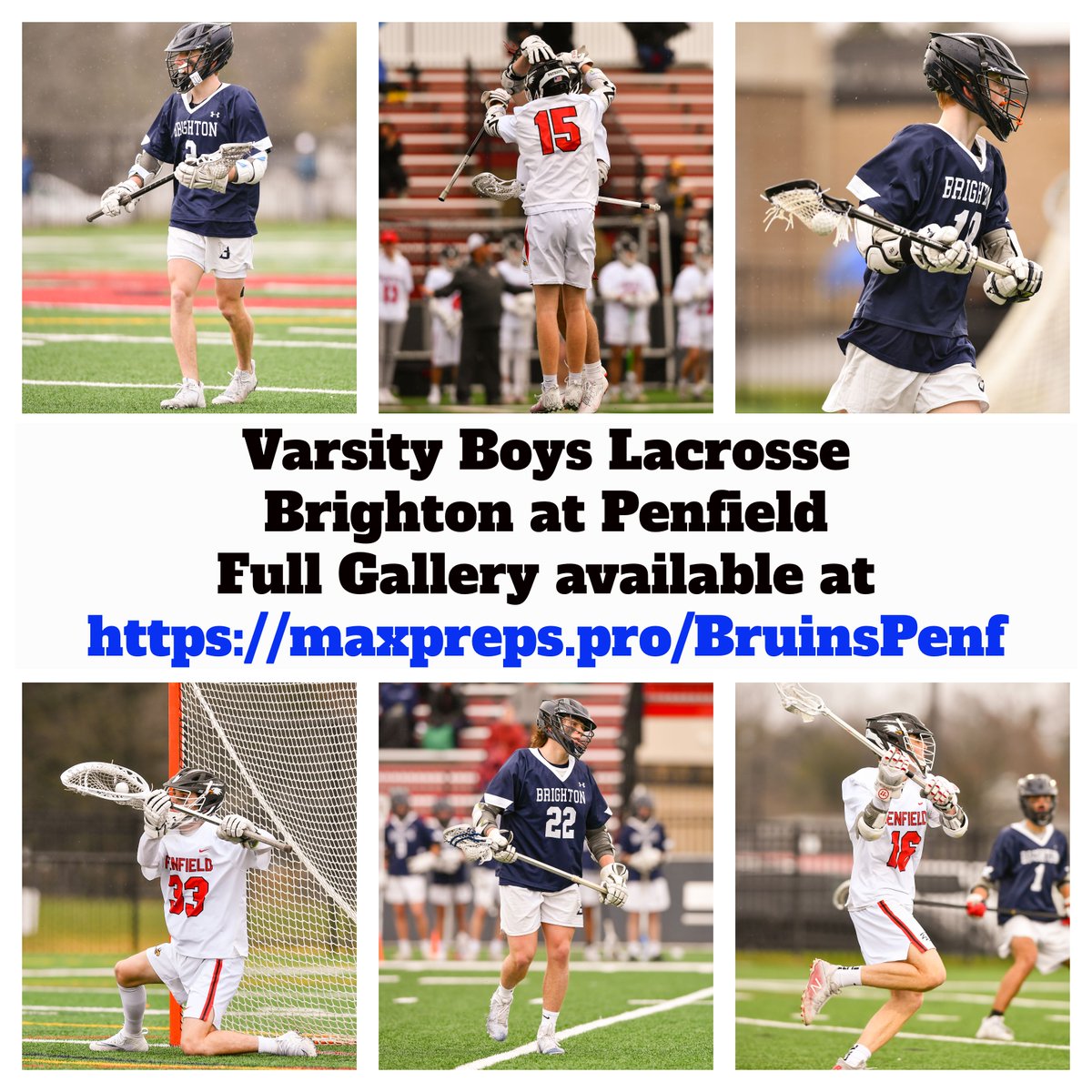 dennisjoyce's tweet photo. CBS Maxpreps photos from last week's Boys Varsity Lacrosse game between Brighton and Penfield

Click HERE ---> https://t.co/PPglbRp2sY

@bruins_lacrosse @BruinsStrength @brightonbruins @PenfieldLAX @PickinSplinters @PrimetimeBall_ @SecVBoysLax @PenfieldCSD https://t.co/i9Vu0CEdJ5