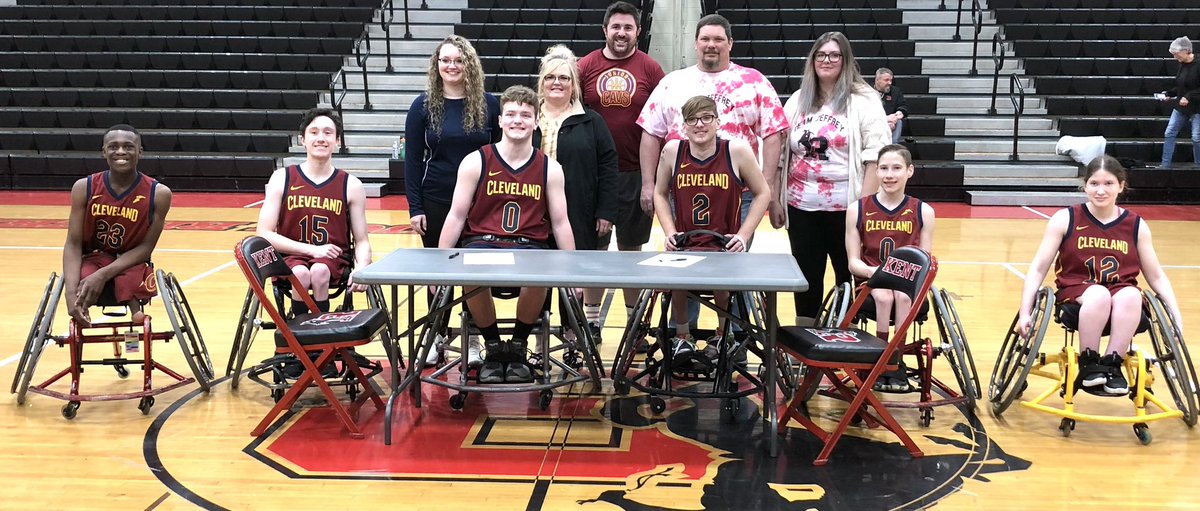rriderathletics's tweet photo. Congrats to Ashton Mohn of Wooster HS and Jeffrey Kurtz from Roosevelt HS as they signed their letter of intent today to attend @Edinboro in the fall and become a member of the Fighting Scots wheelchair basketball team. 🏀 @alwaysageneral @KentSchools  @RecordPub https://t.co/RbSbEZRaEB