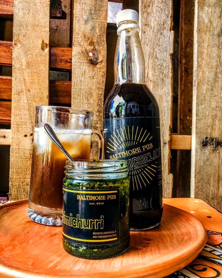 edd503's tweet image. A la orden para las vacaciones. Mix de michelada botella $8.50, tarro de chimichurri $5.00 @Baltimore_Bar  🤘🏻🍻