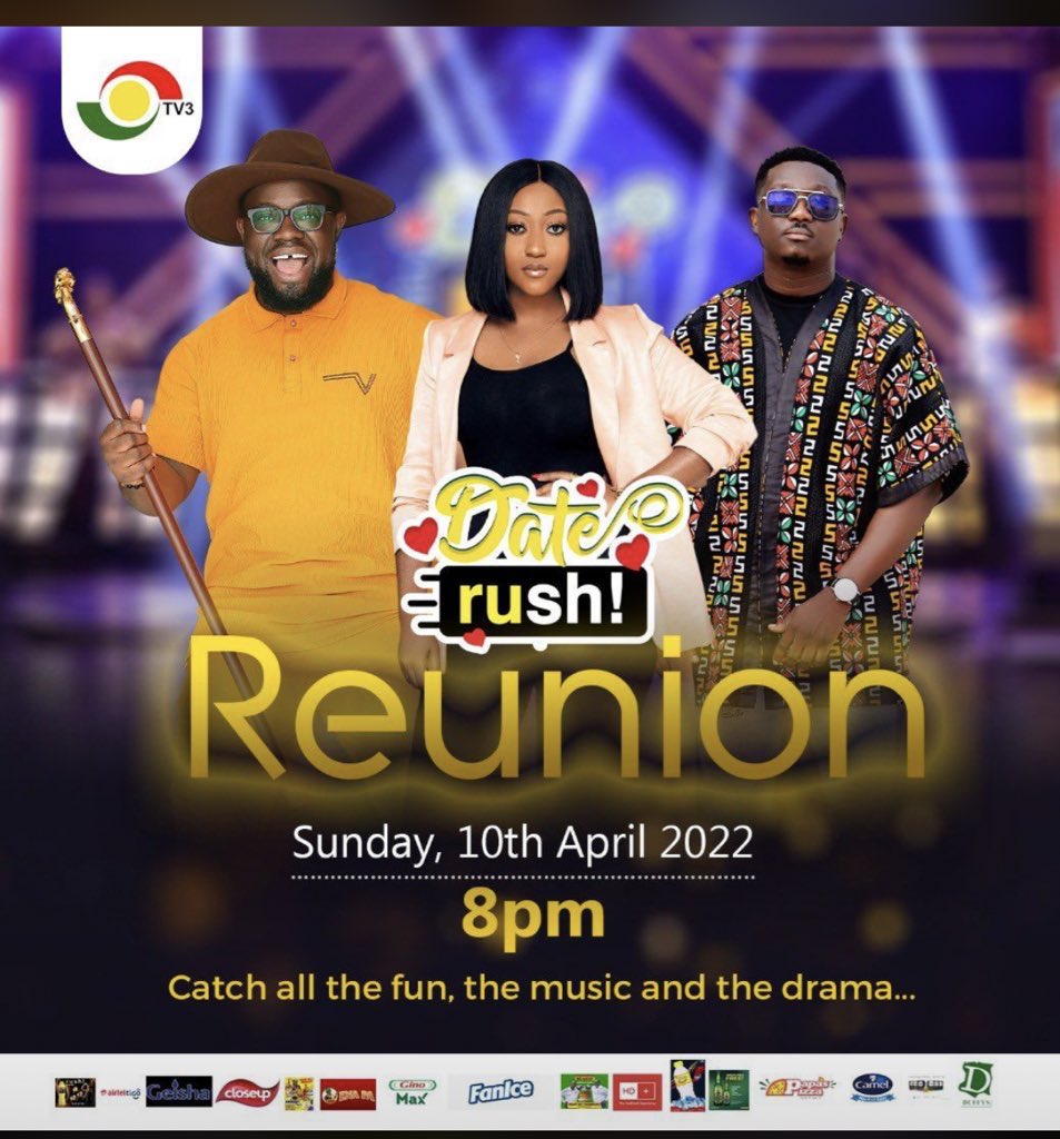 KimmieNaa's tweet photo. Have you tuned in!!! @tv3_ghana #Daterush is live on your screens.
🥳🥳🥳
And @djfacultygh is doing what he does best!! @Anita__Akuffo @GiovaniCaleb 😍

#LIVE #mreazi #cindythompson https://t.co/nf4HMeDOkq