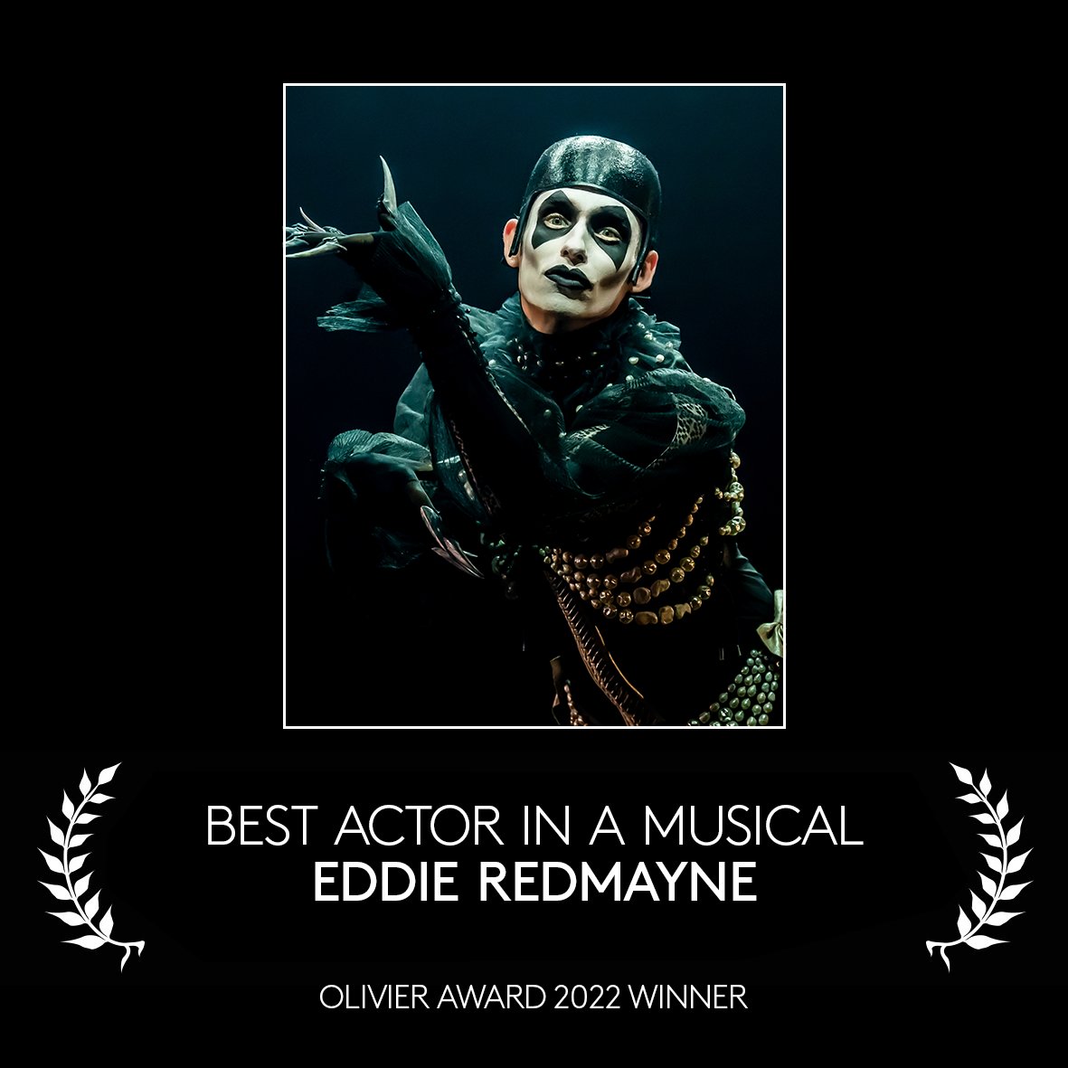 Congratulations to Eddie Redmayne, who has just won ‘Best Actor in a Musical’ at the 2022 <a href="/OlivierAwards/">Olivier Awards</a> for originating the role of the Emcee.