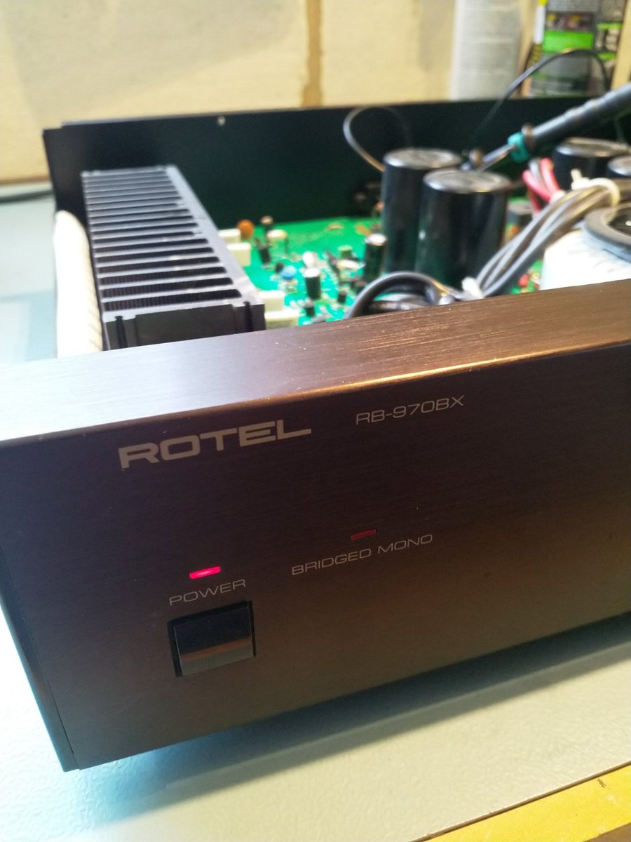 AudioOverhaul's tweet photo. Today's #SUNDAYSPECIAL HiFi repair, this #Rotel stereo amplifier.
#hifi #hifiaudio #hifirepair https://t.co/Brmy9e2VVN
