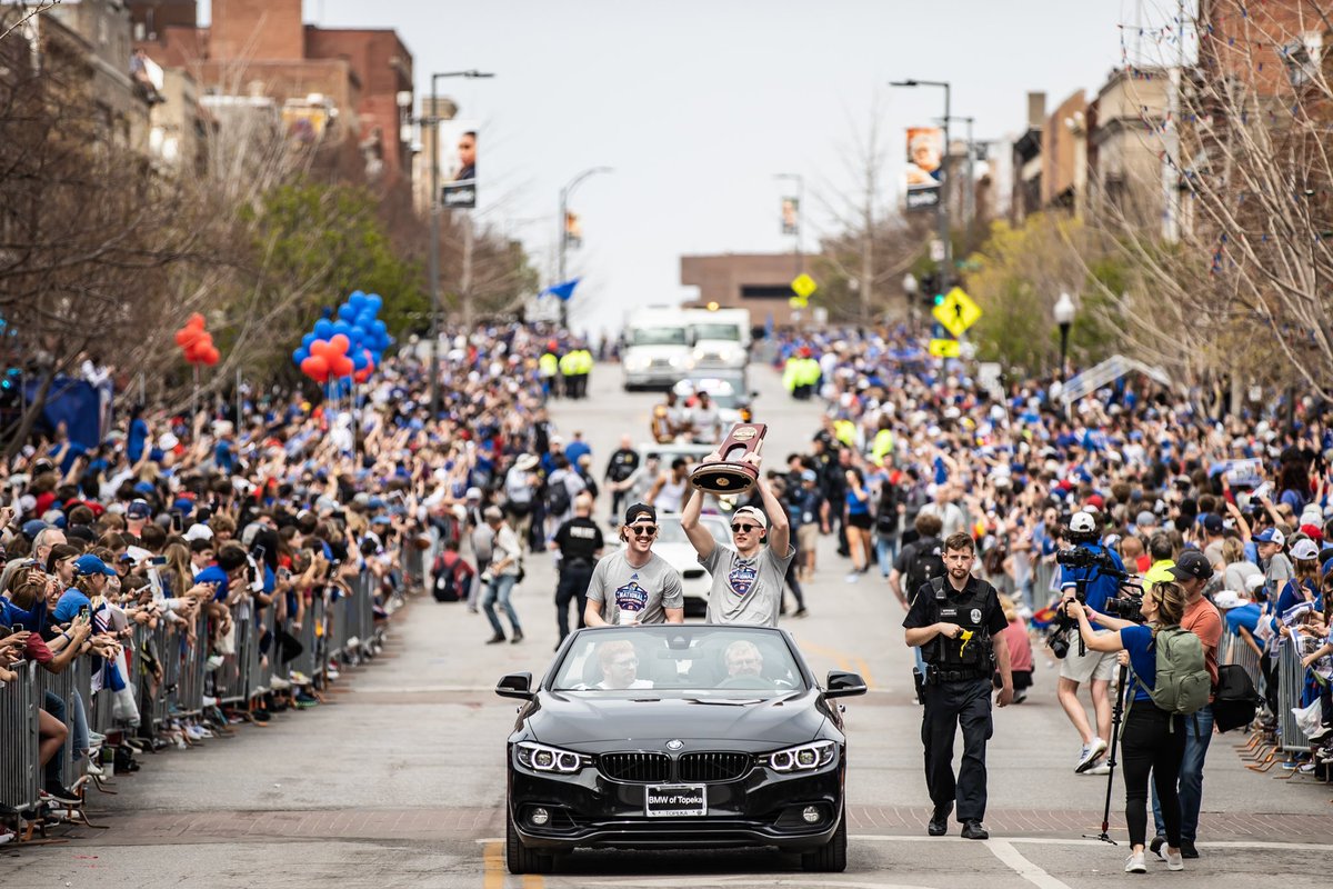 KUHoops's tweet photo. Celebrating with you all?

Doesn’t get much better than that. 

#RockChalk x #KUbball https://t.co/TDQ2upZiSt