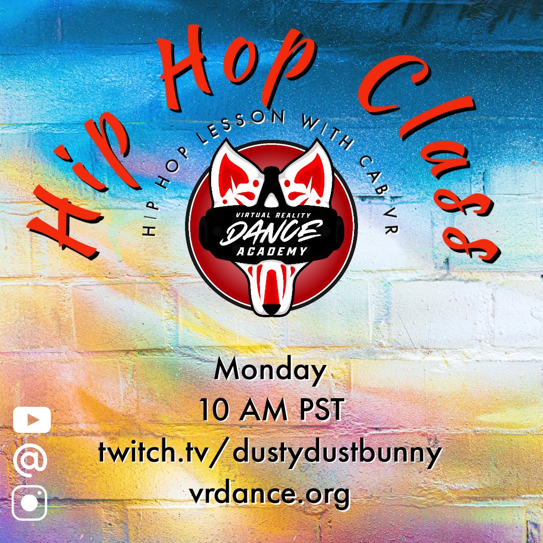 VRDanceAcademy's tweet photo. Join us for a #VRChay Hip Hop #Dance Lesson with @cute_vr tomorrow morning at 10 AM PST! https://t.co/de24fdQNua