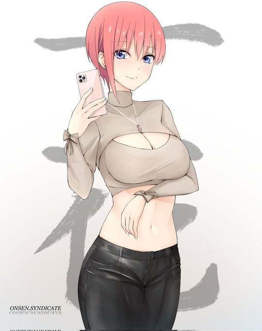 GS ArtsさんがTwitterに投稿した中野一花(五等分の花嫁)のイラスト。