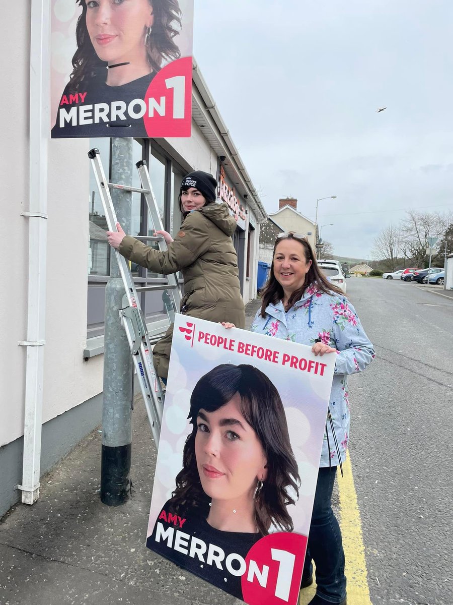 PBPEastDerry's tweet photo. Great to be out with some of the Tyrone branch today in Feeny, Claudy and Dungiven.
#VoteMerron1 #PlanetBeforeProfit #PeopleBeforeProfit #DalradianOut https://t.co/fC7vwb86RP