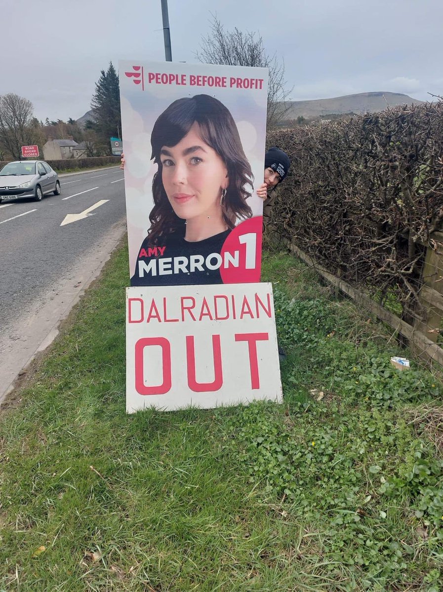 PBPEastDerry's tweet photo. Great to be out with some of the Tyrone branch today in Feeny, Claudy and Dungiven.
#VoteMerron1 #PlanetBeforeProfit #PeopleBeforeProfit #DalradianOut https://t.co/fC7vwb86RP