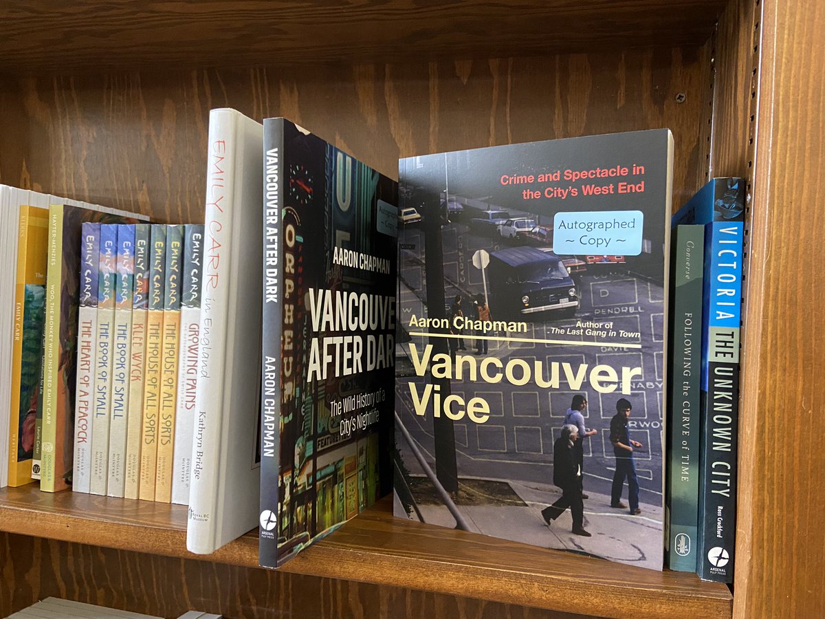 Aaron Chapman (@theaaronchapman) on Twitter photo .Dropped into <a href="/MunrosBooks/">Munro's Books</a> to sign some copies of #VancouverVice & #VancouverAfterDark. 
Always a *dangerous” store to visit, as I end up wanting to buy six or seven books every time I poke my head in! #VictoriaBC <a href="/ReadLocalBC/">Read Local BC</a> .Dropped into <a href="/MunrosBooks/">Munro's Books</a> to sign some copies of #VancouverVice & #VancouverAfterDark. 
Always a *dangerous” store to visit, as I end up wanting to buy six or seven books every time I poke my head in! #VictoriaBC <a href="/ReadLocalBC/">Read Local BC</a>
