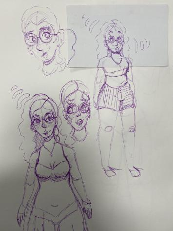 DelvinaRose's tweet photo. Some drawings I did of myself! https://t.co/7trnmwjPuq