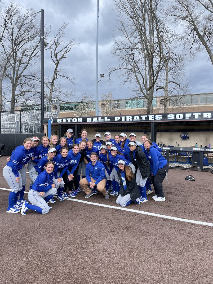 NickSantoriello's tweet photo. Thanks to @SHUSoftball for the nice sendoff and for all the memories over the past five years! 🥎🏴‍☠️

#HALLin 🔵⚪️ https://t.co/CjTDSVziVj