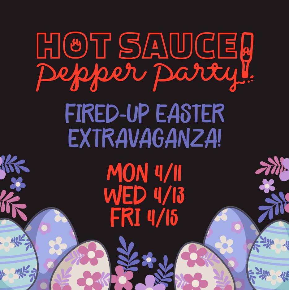 HSPP 1st Annual Easter Contest!🐇

Contest #1: 4/11 @ 10 AM 🔎
Contest #2: 4/13 @ 11 AM 🍬
Contest #3: 4/15 @  12 PM 🥚

Eastern✨

Won't you join us?